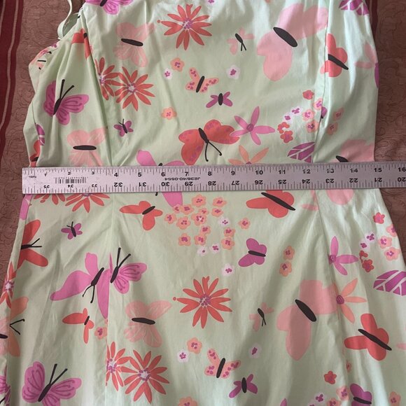 Lilly Pulitzer spaghetti strap dress. Butterfly Theme Size 4 Cotton - Picture 8 of 9